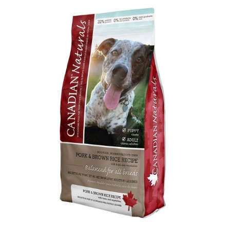 Picture of CANINE CANADIAN NATURALS Pork & Brown Rice - 13.63kg/30lb