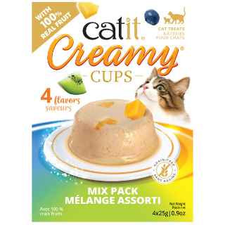 Picture of TREAT CATIT CREAMY CUPS Variety Pack - 4 x 25g