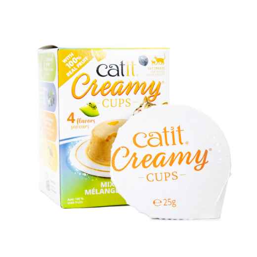Picture of TREAT CATIT CREAMY CUPS Variety Pack - 4 x 25g