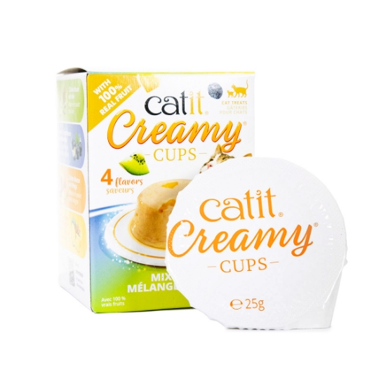 Picture of TREAT CATIT CREAMY CUPS Variety Pack - 4 x 25g