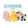 Picture of TOY DOG ZIPPYPAWS MINIZ Barnyard Friends - 3/pk