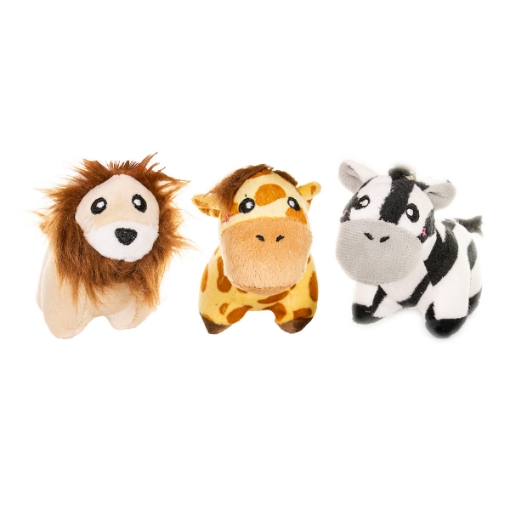 Picture of TOY DOG ZIPPYPAWS MINIZ Jungle Safari - 3/pk