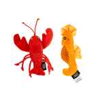 Picture of TOY CAT ZIPPYCLAWS MESH MATES - Seahorse and Lobster - 2/pk