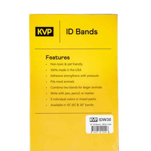 Picture of ID BANDS KVP WHITE 30in - 100s