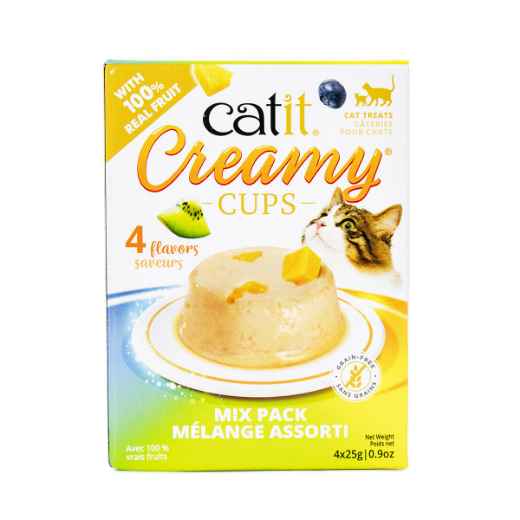 Picture of TREAT CATIT CREAMY CUPS Variety Pack - 4 x 25g