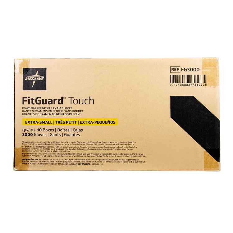 Picture of GLOVES EXAM FITGUARD NITRILE PF XSMALL - 300s x 10/case