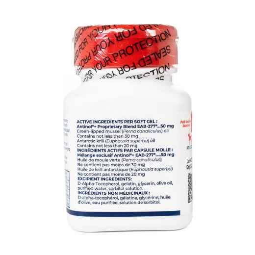 Picture of ANTINOL PLUS JOINT & MOBILITY SUPPORT CAPSULES for DOGS - 60s