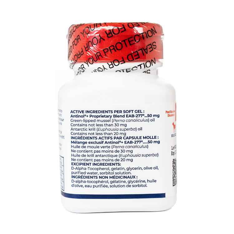 Picture of ANTINOL PLUS JOINT & MOBILITY SUPPORT CAPSULES for DOGS - 60s