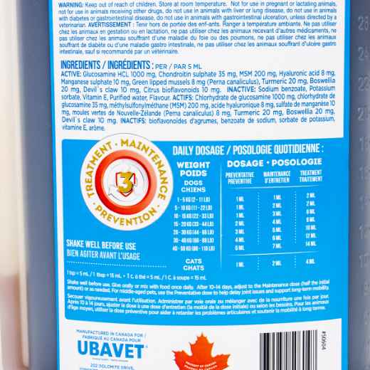Picture of UBAVET VETLINK CANADIAN JOINT FORMULA PLUS - 950ml