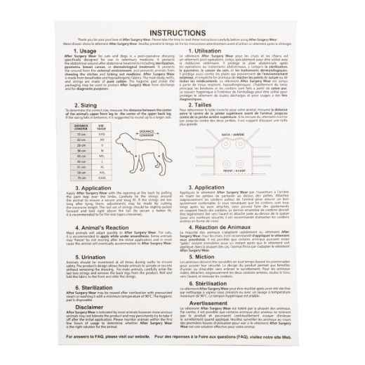 Picture of AFTER SURGERY WEAR VetMedWear - 3XS