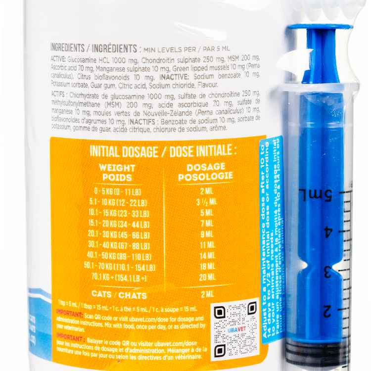 Picture of UBAVET JOINT PLUS GLUCOSAMINE LIQUID  - 250ml