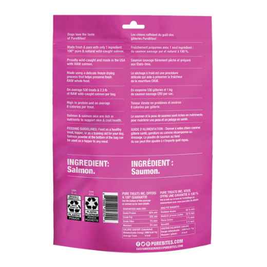 Picture of TREAT PUREBITES CANINE Salmon - 9.5oz / 270g