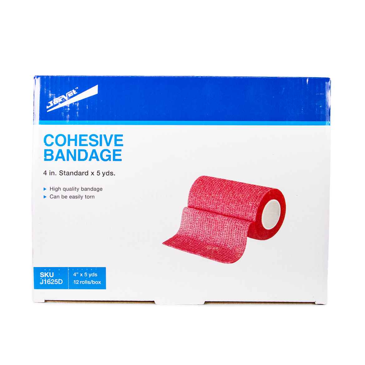 Picture of COHESIVE BANDAGE JorWrap Red (J1625D) 4in x 5yards - 12/box