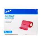 Picture of COHESIVE BANDAGE JorWrap Red (J1625D) 4in x 5yards - 12/box