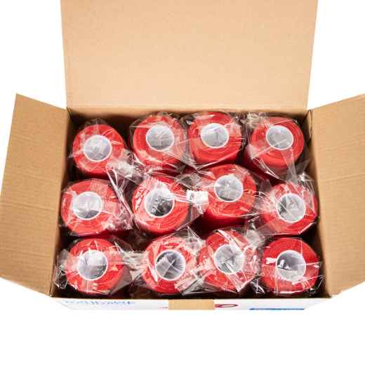 Picture of COHESIVE BANDAGE JorWrap Red (J1625D) 4in x 5yards - 12/box