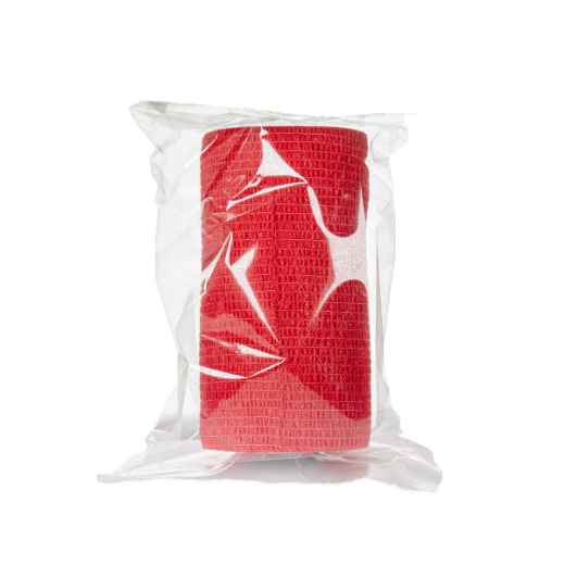 Picture of COHESIVE BANDAGE JorWrap Red (J1625D) 4in x 5yards - 12/box