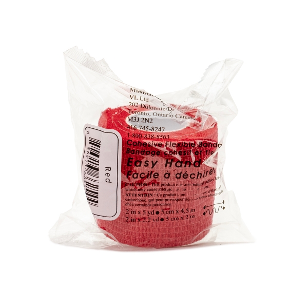 Picture of UBAFLEX 2" RED COHESIVE BANDAGE 2in x 5yds