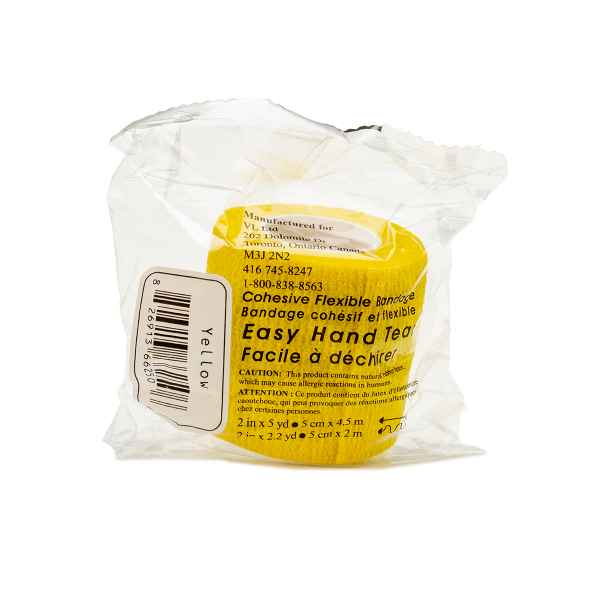 Picture of UBAFLEX 2" YELLOW COHESIVE BANDAGE 2in x 5yds