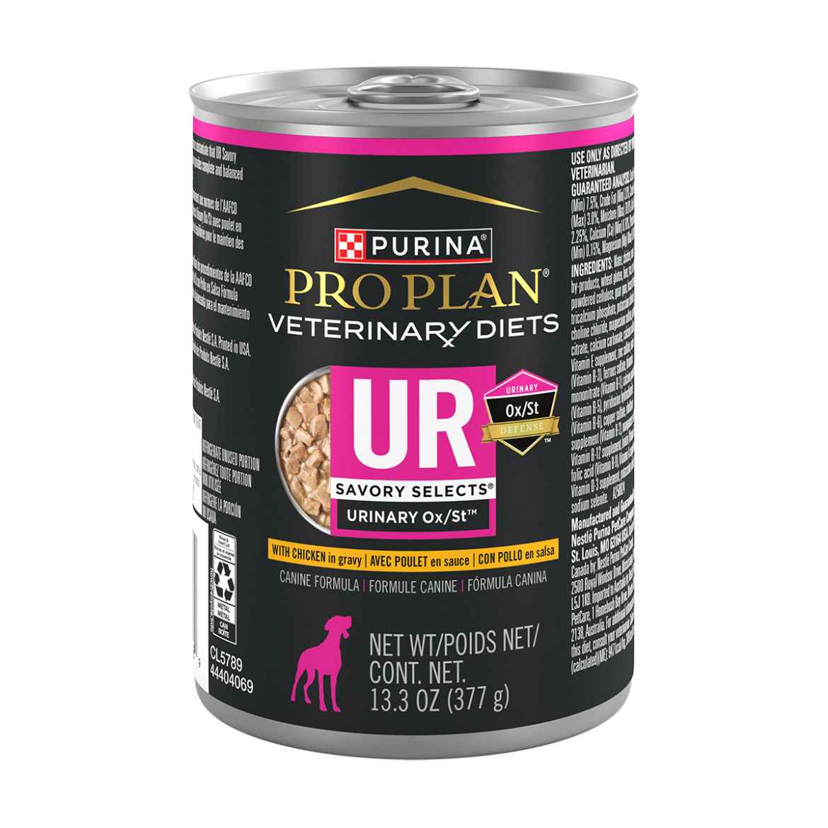 Picture of CANINE PVD UR(URINARY) SAVORY SELECTS CHICKEN 12 x 377gm cans