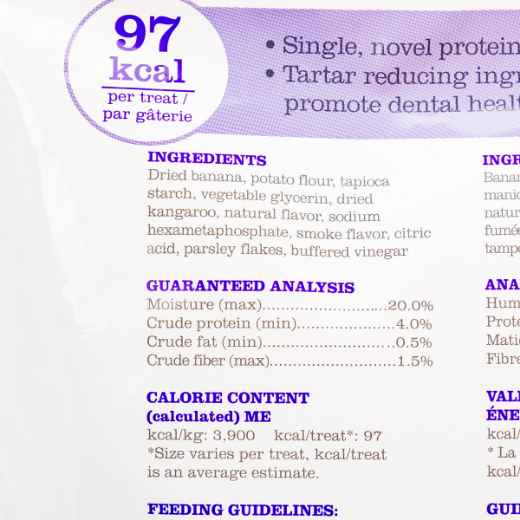 Picture of CANINE RAYNE KANGAROO DENTAL CHEWS OVER 25lbs - 731g