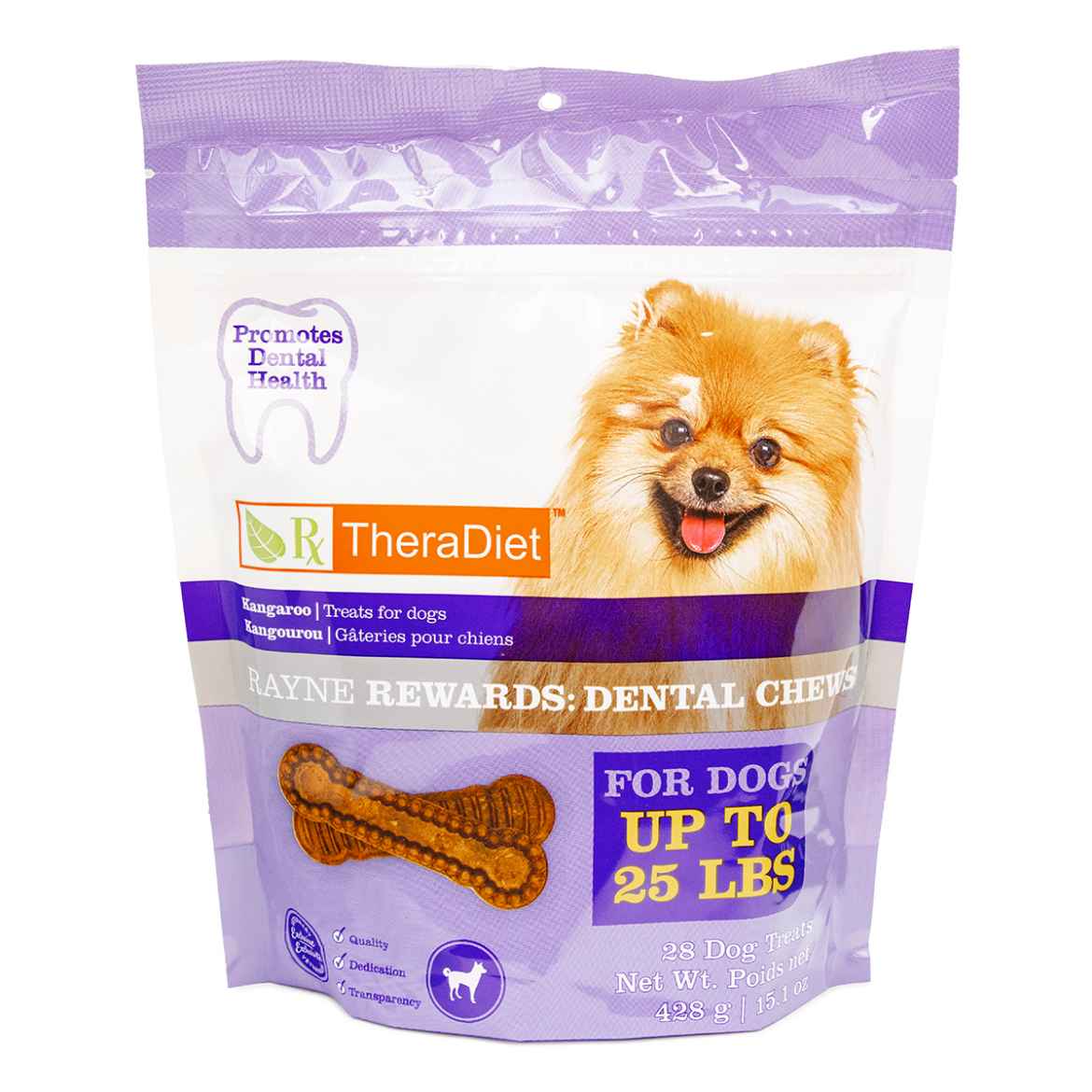 Picture of CANINE RAYNE KANGAROO DENTAL CHEWS UNDER 25lbs - 428g