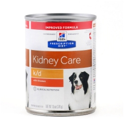 Picture of Hills Prescription Diet K/D Kidney Care With Chicken Wet Dog Food- 12x370g Cans