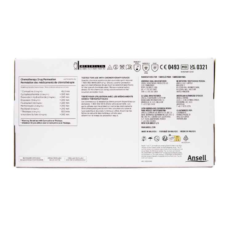 Picture of GLOVES EXAM ANSELL MICRO TOUCH NITRAFREE PF XLARGE - 100s 