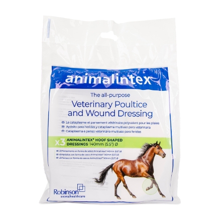 Picture of ANIMALINTEX POULTICE HOOF DRESSING 5.5in Diameter - 3/pk
