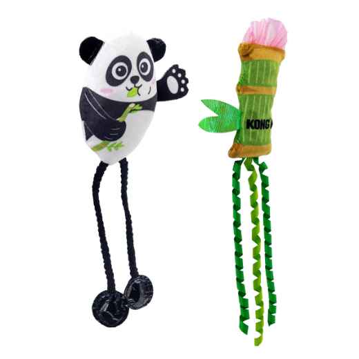 Picture of TOY CAT KONG SCATTLES Panda - 2/pk