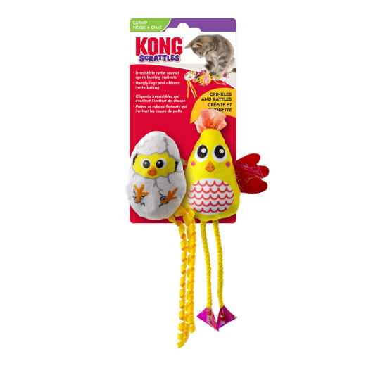 Picture of TOY CAT SCATTLES Chicken - 2/pk