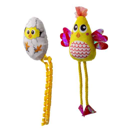 Picture of TOY CAT SCATTLES Chicken - 2/pk