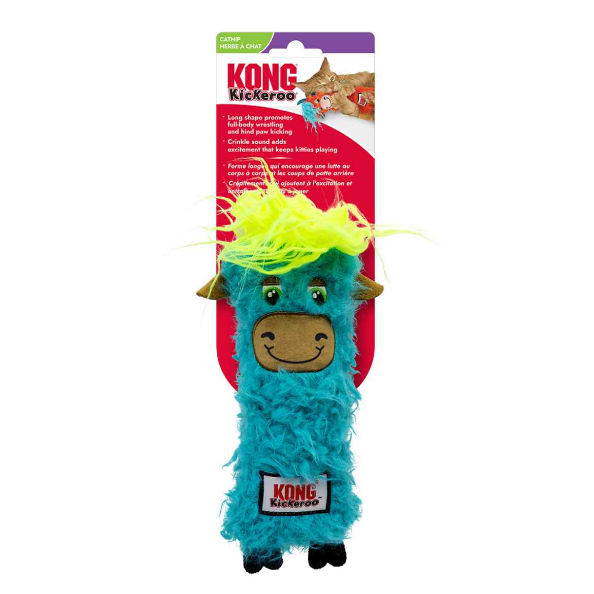Picture of TOY CAT KONG KICKEROO Highland Cow Assorted Colors