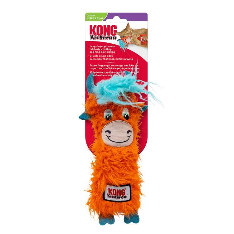 Picture of TOY CAT KONG KICKEROO Highland Cow Assorted Colors