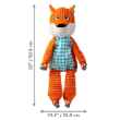 Picture of TOY DOG KONG FLOPPY KNOTS Fox - Jumbo