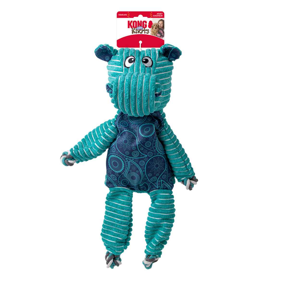 Picture of TOY DOG KONG FLOPPY KNOTS Hippo  - Jumbo