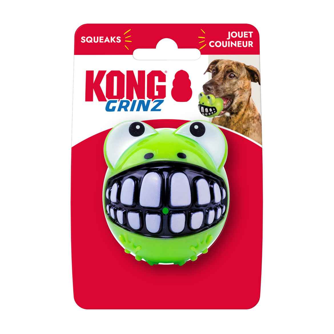 Picture of TOY DOG KONG GRINZ BALL Frog - Medium