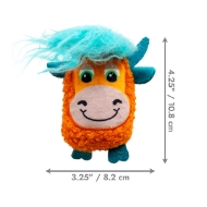 Picture of TOY CAT KONG SCATTLES Highland Cow PDQ - 12/box