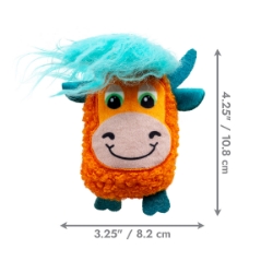 Picture of TOY CAT KONG SCATTLES Highland Cow PDQ - 12/box