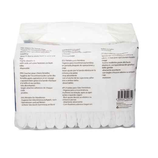 Picture of DIAPER PAWISE DISPOSABLES for Female Dogs  X-Large - 12/pk