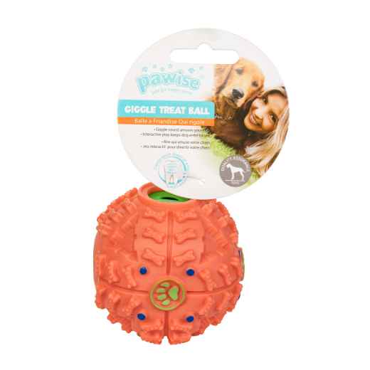 Picture of TOY DOG PAWISE GIGGLE TREAT BALL - 7cm