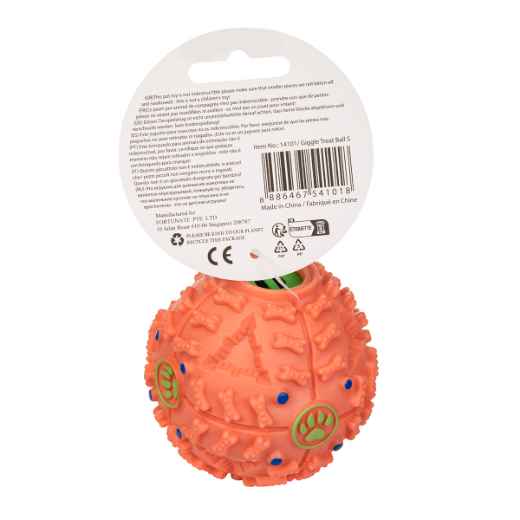 Picture of TOY DOG PAWISE GIGGLE TREAT BALL - 7cm
