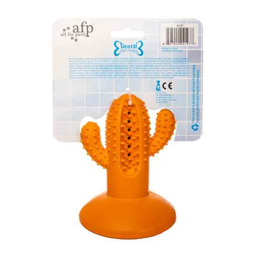 Picture of TOY DOG AFP DENTAL CHEW CACTUS - Orange Medium