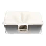 Picture of CAT LITTER BOX AFP Go Fresh Enclosed Stainless Steel - Sand