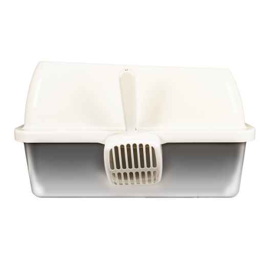 Picture of CAT LITTER BOX AFP Go Fresh Enclosed Stainless Steel - Sand