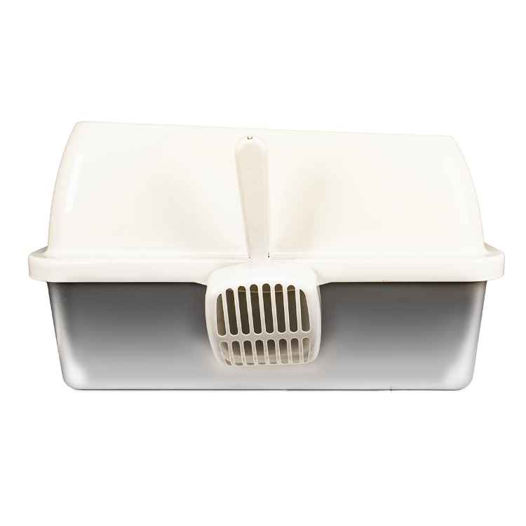 Picture of CAT LITTER BOX AFP Go Fresh Enclosed Stainless Steel - Sand