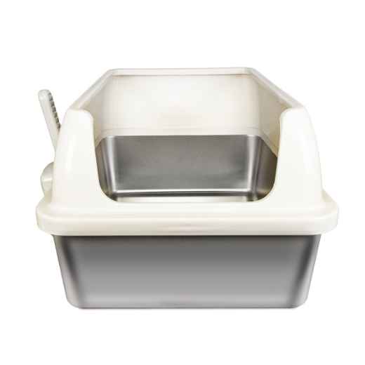 Picture of CAT LITTER BOX AFP Go Fresh Enclosed Stainless Steel - Sand
