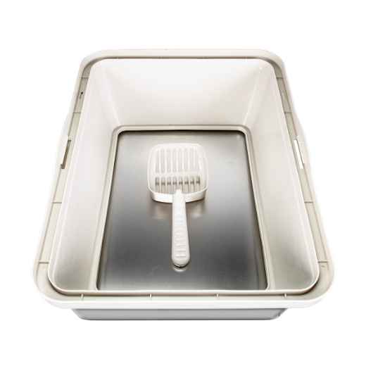 Picture of CAT LITTER BOX AFP Go Fresh Enclosed Stainless Steel - Sand