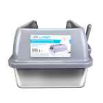 Picture of CAT LITTER BOX AFP Go Fresh Enclosed Stainless Steel - Grey