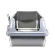 Picture of CAT LITTER BOX AFP Go Fresh Enclosed Stainless Steel - Grey