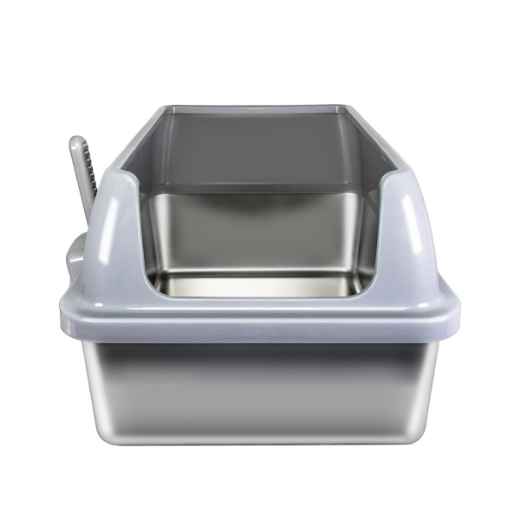 Picture of CAT LITTER BOX AFP Go Fresh Enclosed Stainless Steel - Grey